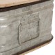 Glitzhome S/2 Galvanized Wood Storage Chests