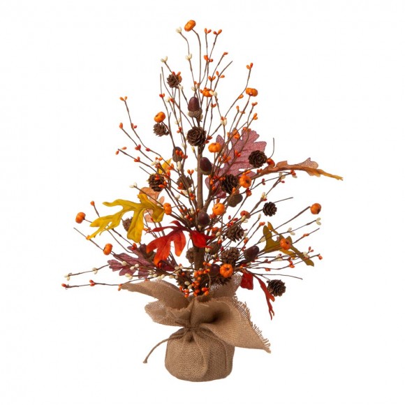 Glitzhome 20"H Harvest Table Tree Decor