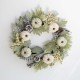 Glitzhome 22"D Pumpkin Wreath with Green Leaf and Berries