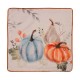 Glitzhome 20"L*20"W Faux Burlap Pumpkin Pillow Cover