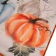 Glitzhome 20"L*20"W Faux Burlap Pumpkin Pillow Cover