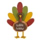 Glitzhome 24.33"H Thanksgiving Wooden Turkey Standing Decor (KD)