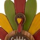 Glitzhome 24.33"H Thanksgiving Wooden Turkey Standing Decor (KD)