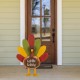 Glitzhome 24.33"H Thanksgiving Wooden Turkey Standing Decor (KD)