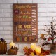 Glitzhome 24.00"H Thanksgiving Wooden Word Sign Hanging Decor