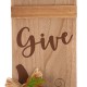 Glitzhome 42.00"H Thanksgiving Wooden Pumpkin Porch Sign Board