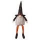 Glitzhome 20"H Halloween Fabric Gnome Sitter Decor