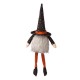 Glitzhome 20"H Halloween Fabric Gnome Sitter Decor