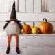 Glitzhome 20"H Halloween Fabric Gnome Sitter Decor