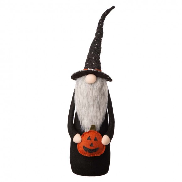 Glitzhome 28"H Halloween Fabric Gnome Standing Decor