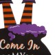 Glitzhome 32"H Halloween Wooden  Witch Yard Stake or Standing Decor or Hanging Decor (KD, Three Function)