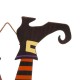 Glitzhome 32"H Halloween Wooden  Witch Yard Stake or Standing Decor or Hanging Decor (KD, Three Function)