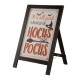 Glitzhome 24"H Halloween Wooden Sanding Easel Sign Decor or Hanging Decor (Two Function)