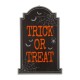 Glitzhome 29"H Halloween Wooden Tombstone Yard Stake or Standing Decor or Hanging Decor (KD, Three Functions)