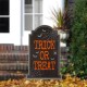 Glitzhome 29"H Halloween Wooden Tombstone Yard Stake or Standing Decor or Hanging Decor (KD, Three Functions)