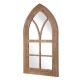 Glitzhome 40.16"H Gothic Style Window Frame Wall Mirror Decor