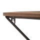 Glitzhome Farmhouse Metal/Wooden Half-round Shaped Wall Shelves, Set of 2