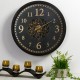 Glitzhome 22.83"D Modern Oversized Metal Wall Clock with Moving Gears