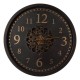 Glitzhome 22.83"D Modern Oversized Metal Wall Clock with Moving Gears