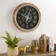 Glitzhome 20.47"D Vintage Industrial Metal Wall Clock with Moving Gears