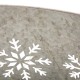 Glitzhome 21.65"D Snowflake Diecut Metal Tree Collar with Light String