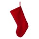 Glitzhome 19.00"L Santa Hooked Stocking