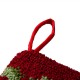 Glitzhome 19.00"L Santa Hooked Stocking