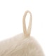 Glitzhome 21"L White Plush Christmas Stocking