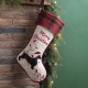 Glitzhome Fabric Christmas Stocking - Dachshund