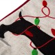 Glitzhome Fabric Christmas Stocking - Dachshund