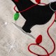 Glitzhome Fabric Christmas Stocking - Dachshund