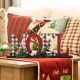 Glitzhome 14.96"L Wooden Plaid "NOEL" Table Decor