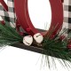 Glitzhome 14.96"L Wooden Plaid "NOEL" Table Decor