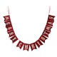 Glitzhome 108"L Plaid "MERRY CHRISTMAS" Banner Garland