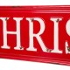 Glitzhome 45.75"L Enameled Metal "MERRY CHRISTMAS" Wall Sign