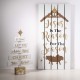 Glitzhome 27.95"H Wooden Nativity Wall Decor