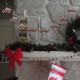 Glitzhome 72"L Metal Red Truck Garland