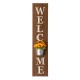 Glitzhome 42"H Wooden "WELCOME" Porch Sign with Metal Planter