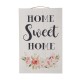 Glitzhome 28"H Wooden Window Frame with Wooden "HOME SWEET HOME" Word Sign Wall Décor