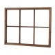 Glitzhome 28"H Wooden Window Frame with Wooden "HOME SWEET HOME" Word Sign Wall Décor