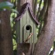 Glitzhome 11.61"H Distressed Wooden Birdhouse