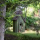 Glitzhome 11.61"H Distressed Wooden Birdhouse