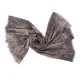 eUty Women Gray Paisley Print Scarf with Fringes