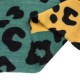 eUty Women Green, Yellow and Beige Leopard Grain Scarf