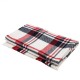 eUty Women Oversized Red, White and Grey Scarf with with Fringes