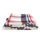 eUty Women Oversized Red, White and Grey Scarf with with Fringes