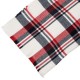 eUty Women Oversized Red, White and Grey Scarf with with Fringes