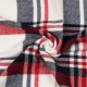 eUty Women Oversized Red, White and Grey Scarf with with Fringes