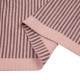 eUty Women Oversized Pink and Brown Striped Reversible Scarf with Tassels