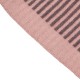 eUty Women Oversized Pink and Brown Striped Reversible Scarf with Tassels